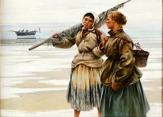 Fishing Girls in Brittany