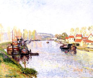 Barges on the Loing