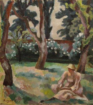 Orchard, Woman Seated in a Garden