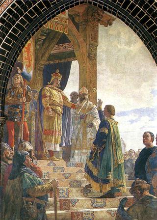 Emperor Frederick I. Charter for Lübeck