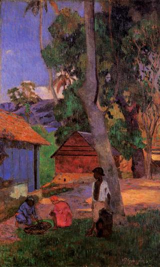 Near the Huts
