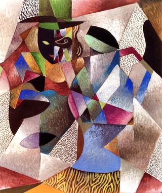 Masked Man with Hat
