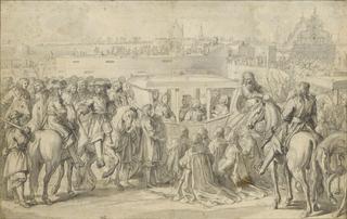 1667年路易十四和玛丽-特雷瑟进入杜艾