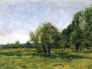 Caudebec-en-Caux, Pond and Fisherman