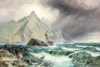 Wreck of a Frigate on the Southern Coast of Spain