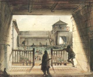 Interior of Fort Laramie