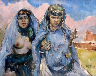 Moroccan Women before the Kasbah