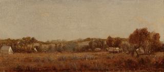 A Sketch at the Camp on the La Bonté, Wyoming Territory