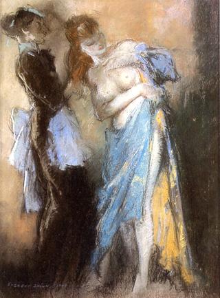 Young Woman and Her Maid