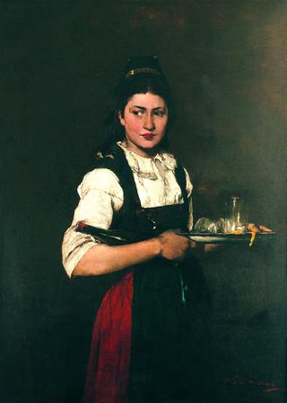 Girl with a Tray