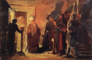 Christ and Anna (study)