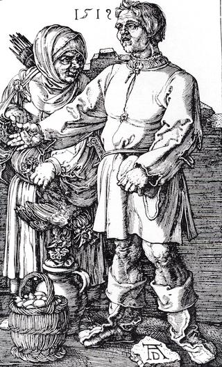 The Peasant And His Wife At Market
