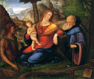 圣母子与施洗者圣约翰和圣安东尼