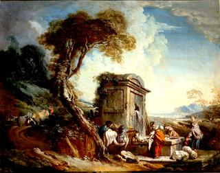 Washerwomen at the Fountain
