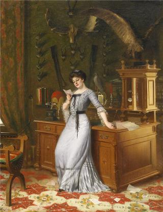 Girl with a letter