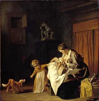 Mother with Two Children