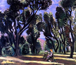 Painter among the Olive Trees