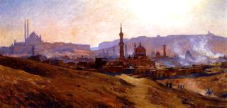 Cairo, Mist, Dust and Smoke in the Evening
