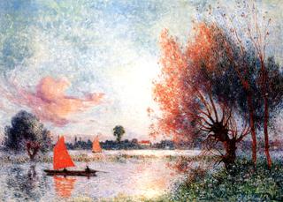 Sailboat on a Pond