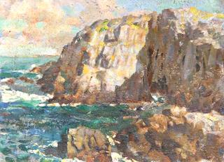 Seascape with Cliffs