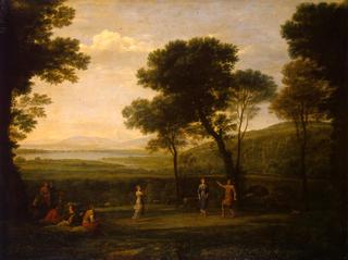 Landscape with Dancing Figures