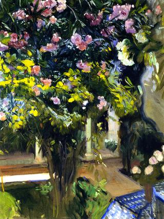 Oleanders in the Patio of the Sorolla House