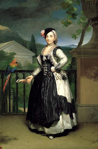 Portrait of Isabel Parrena Arce, Ruiz de Alarcon y Valdes, Marquesa de Llano