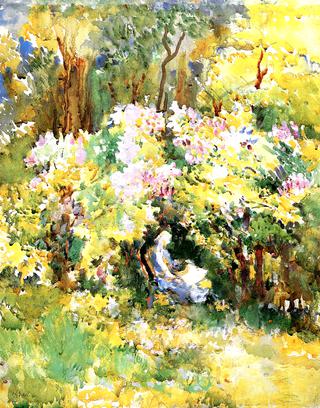 Reading in a Garden, Burnet Woods, Cincinnati