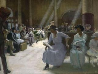 In the Station Waiting Room, Boston