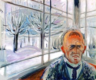 Self-Portrait on the Glass Veranda