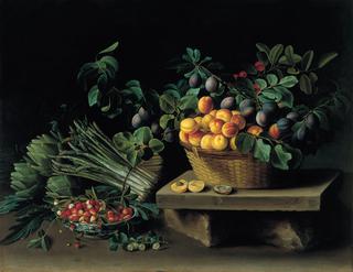 Bodegón con frutas