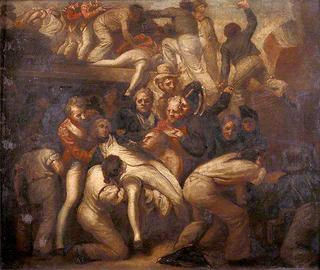 The Death of Nelson at the Battle of Trafalgar, 21 October 1805