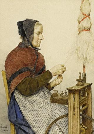 Peasant Woman at the Spinning Wheel