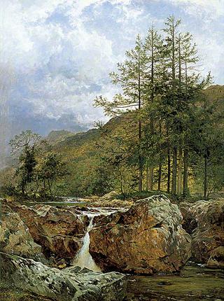 The Rocky Bed of a Welsh River