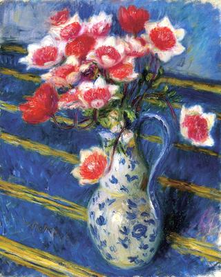 Red and White Anemones