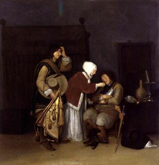 Interior with a Sleeping Soldier