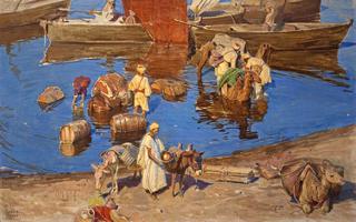 Unloading Merchandise on the Banks of the Nile