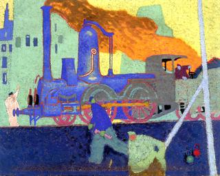 Small Blue Locomotive