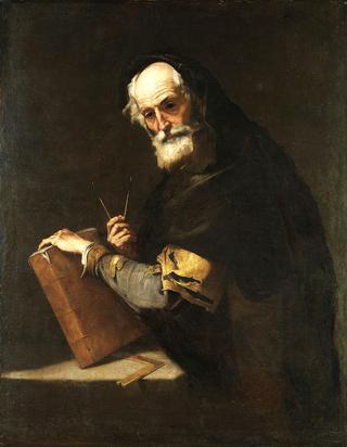 A philosopher, presumed to be Archimedes