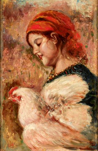 Girl with a Hen