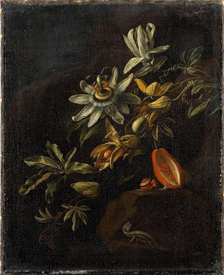 Still Life with Passion Flowers