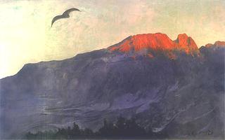 Giewont at sunset