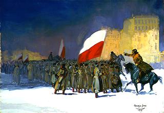 1918年，捷克斯洛伐克军队进入西伯利亚海参崴