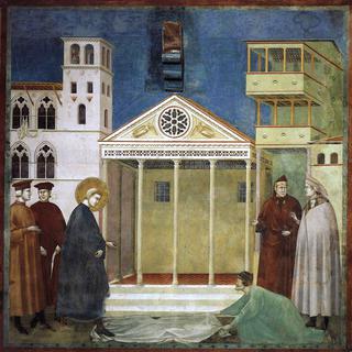 Legend of St Francis: 1. Homage of a Simple Man (Upper Church, San Francesco, Assisi)