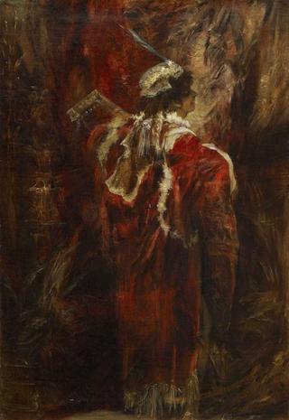 Young Woman with a Mandoline