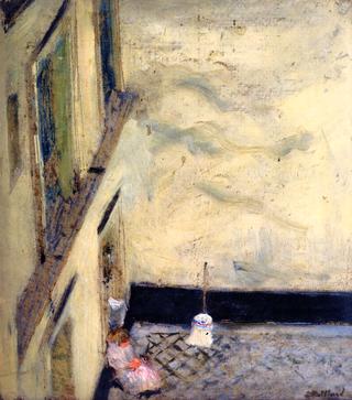Broom in the Yard at 346 Rue Saint-Honoré