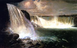 Niagara Falls Showing the Canadian and American Views