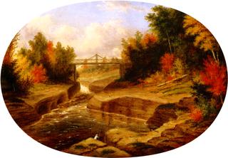Dery's Bridge, Salmon Leap, Jacques Cartier River