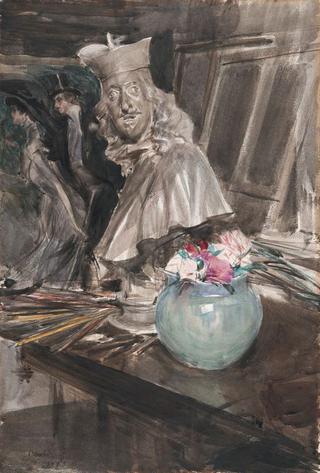 A Corner of the Artist's Studio with a Bust of Leopoldo de Medici