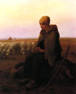 A Resting Shepherdess